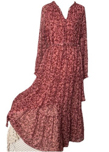 Maxi abito grigio alloro - , a