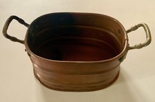 Contenitore In Rame Ovale Con