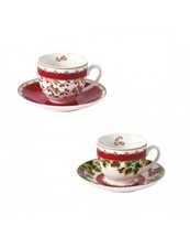 TAZZINA CAFFE' LE BACCHE SET 2 PZ NEW BONE CHINA