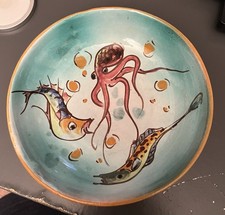 PIATTINO CIOTOLA CERAMICA ACABBO AMALFI VINTAGE ANNI 60