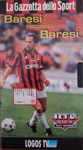 Vhs videocassetta milan baresi - videocassetta,