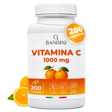Bandini® Vitamina C 200 Compresse | 1.000mg | +6 Mesi | Sistema Immunitario