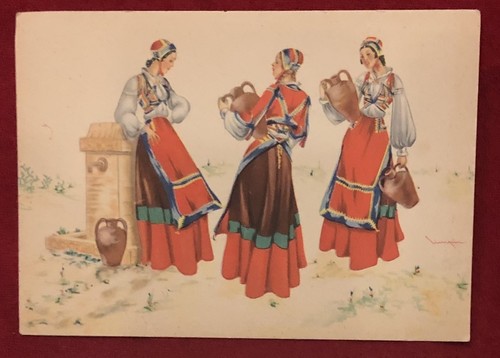 Cartolina costumi sardegna - cartolina, di