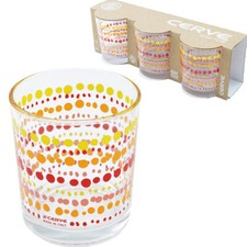 Set 3 bicchieri Cerve in vetro