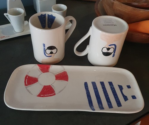 Vassoio ceramica salvagente - ceramica,