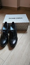 Inglesine nere con tacco alto taglia 40 Donianna buono stato