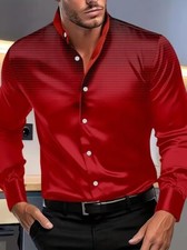 Camisa roja con cuello alto