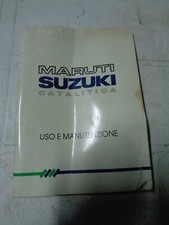M6852 XX - MANUALE USO E MANUTENZIONE SUZUKI MARUTI