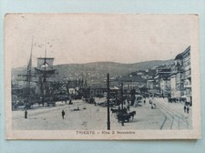 CARTOLINA TRIESTE - RIVA 3 NOVEMBRE - Viaggiata nel 1917