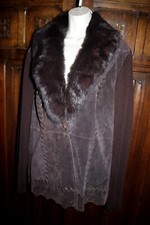 Cappotto giacca scamosciato