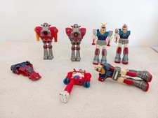 Lotto  Ricambi Robot in Metallo Anni 80 3 Gundam 2 Bullmark 1 Robot 1 Astronave 