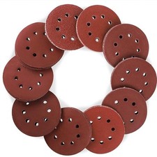 100 dischi abrasivi 8 fori 5 pollici 125 mm carta vetrata rotonda per levi