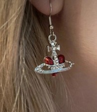 Orecchini Y2k Punk Heart Orb Nana (manga, anime) Rosso Borgogna