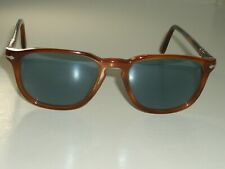 52[]18 140 PERSOL 3019-S 96/56 TERRA DI SIENA BLU TONO ELEGANTI OCCHIALI DA SOLE TORT