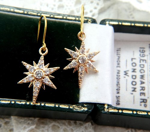 Orecchini goccia stella - a,