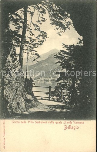 Bellagio lago como grotta - como,