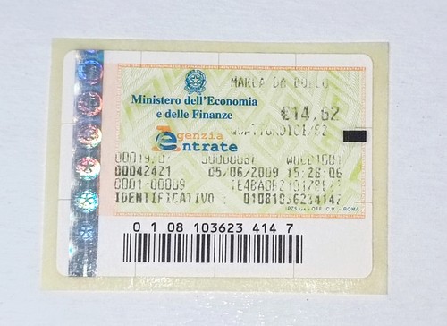 Marca bollo 14 - marca, 14,62