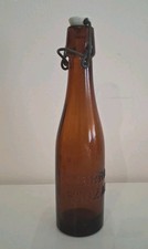 Antica Bottiglia Birra Ronzani Bologna Vetro Ambrato Collezione