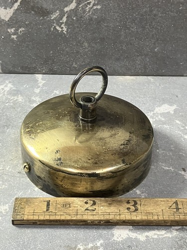 Lampadario vintage ottone