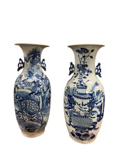 2 antichi grandi vasi Cina a