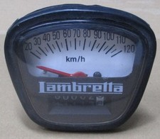 Contachilometri tachimetro per INNOCENTI Lambretta 150 DL scalato 120kmh - nuovo