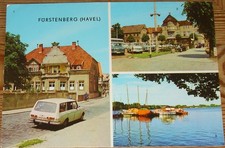 Fürstenberg Havel 1976: Wartburg parcheggio turistico AWZ P70 Trabant auto d'epoca