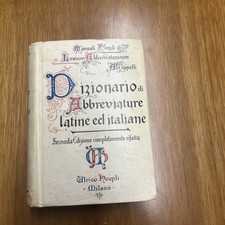 MANUALI HOEPLI-DIZIONARIO DI