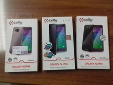 Stock 25pz COVER PORTAFOGLIO chiusura magnetica libro per Samsung Galaxy ALPHA