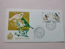 REP. SAN MARINO UCCELLI - BUSTA FDC FRANCOBOLLO PRIMO GIORNO X COLLEZIONE