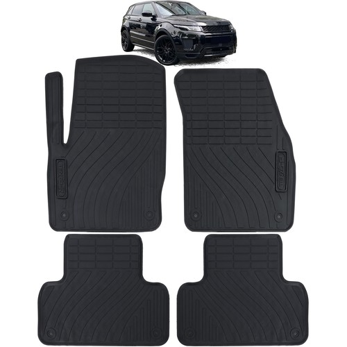 Tappetini auto gomma neri - in,