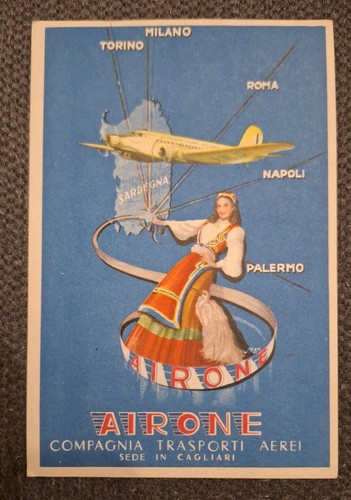 Cartolina compagnia airone - compagnia,