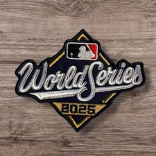 Patch cucita ricamata 2025 World Series Dodgers Blue Jays 3 x 4 MLB baseball