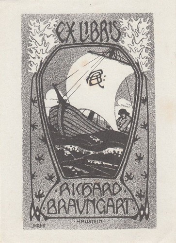Exlibris bookplate klischee - exlibris,