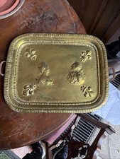 Vassoio Antico In Ottone