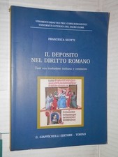 IL DEPOSITO NEL DIRITTO ROMANO