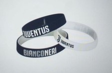 BRACCIALETTI FC JUVENTUS in SILICONE MADE IN ITALY GOMMA OneSize Unisex 3pezzi