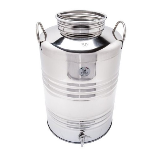 Fusto inox per olio - olio, con