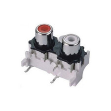2 RCA CONNECTOR FEMALE SOCKET