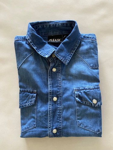 Please camicia jeans bambino - please,
