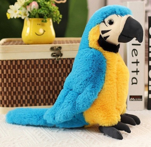 Peluche pappagallo ara blu