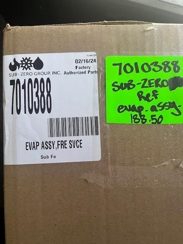 Sub zero refrigerator evap - sub-zero,
