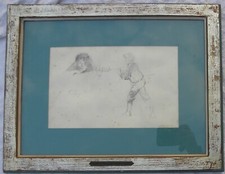 Filippo PALIZZI (Vasto 1818-Napoli 1899) Figure Opera disegnata fronte e retro