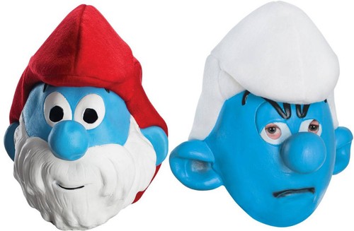 Maschera costume puffo - , e