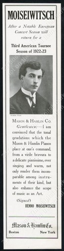1921 benno moiseiwitsch - 1921, e
