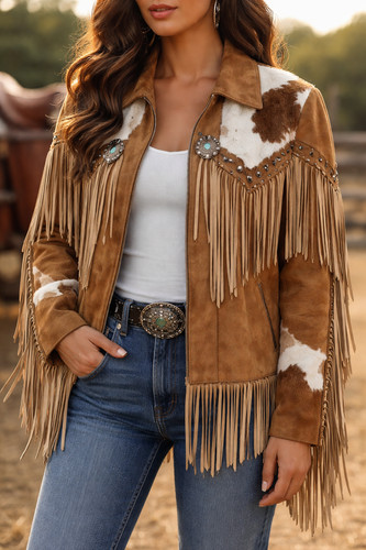 Giacca donna western - , pelle