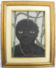 Francesco Tabusso (Sesto San Giovanni 1930–Torino 2012) Ragazzo nero OLIO 35x25