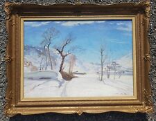 Pino Roasio ( Saluzzo CN 1924 - Cuneo 1984 ). Montagne innevate 1951          