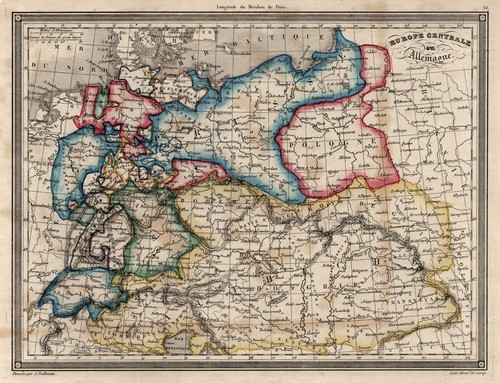 Germania originale incisione - germania,