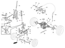 Albero sterzo trattorino tagliaerba GTM GSM ORIGINALE GIANNI FERRARI 89001160000