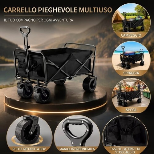 Carrello pieghevole xxl 200l - xxl,